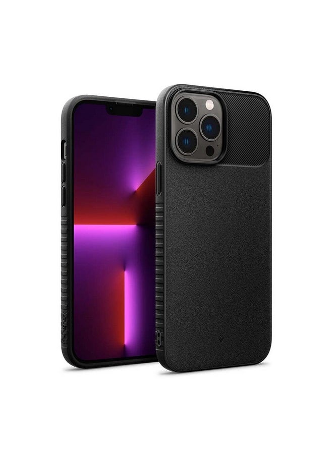 CASEOLOGY by Spigen Vault Back Cover Case for iPhone 13 Pro Max (Thermoplastic Polyurethane | Matte Black | Modern)