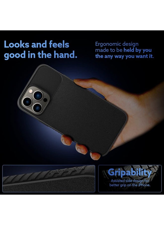 CASEOLOGY by Spigen Vault Back Cover Case for iPhone 13 Pro Max (Thermoplastic Polyurethane | Matte Black | Modern)