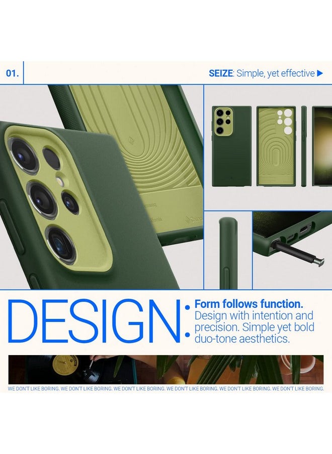 CASEOLOGY by Spigen Nano Pop Back Cover Case Compatible with Samsung Galaxy S23 Ultra Case (TPU and PC | AVO Green)