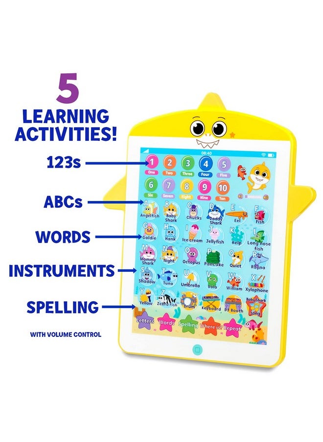 WowWee Baby Shark's Big Show! Kids Tablet - Interactive Educational Toys - Toddler Tablet Makes Learning Fun (Full Size), multicolor