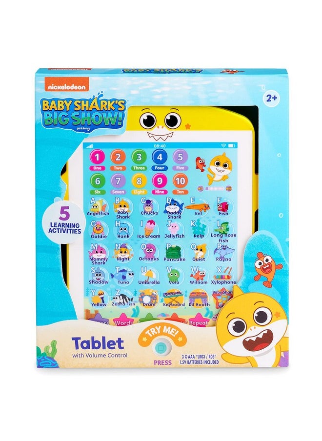 WowWee Baby Shark's Big Show! Kids Tablet - Interactive Educational Toys - Toddler Tablet Makes Learning Fun (Full Size), multicolor