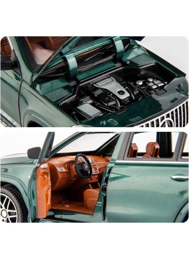 1:24 Scale Simulation of Mercedes-Benz Model Car – Zinc Alloy Diecast Pull Back Toy Car with Light & Sound | Openable Doors