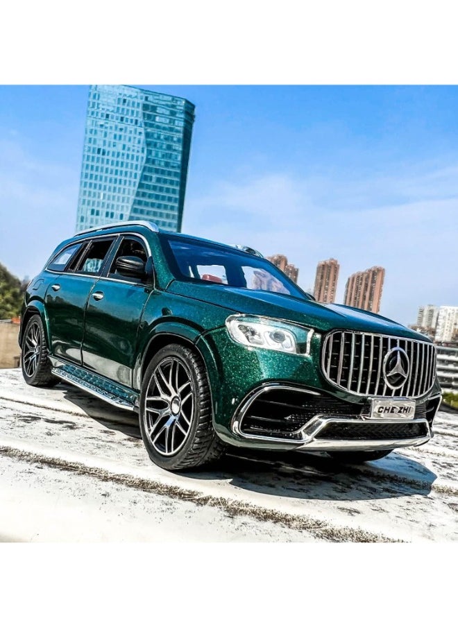 1:24 Scale Simulation of Mercedes-Benz Model Car – Zinc Alloy Diecast Pull Back Toy Car with Light & Sound | Openable Doors