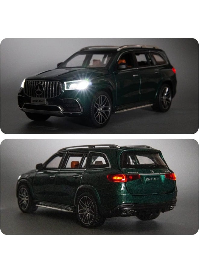 1:24 Scale Simulation of Mercedes-Benz Model Car – Zinc Alloy Diecast Pull Back Toy Car with Light & Sound | Openable Doors