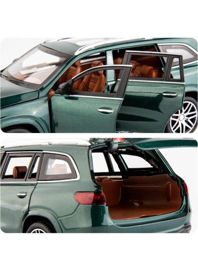 1:24 Scale Simulation of Mercedes-Benz Model Car – Zinc Alloy Diecast Pull Back Toy Car with Light & Sound | Openable Doors