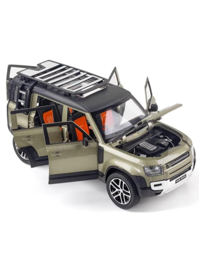 Model Car 1/24 Alloy DieCast Toy – Simulation Sound, Light, Pull Back, Collection, Children Gifts Model Car