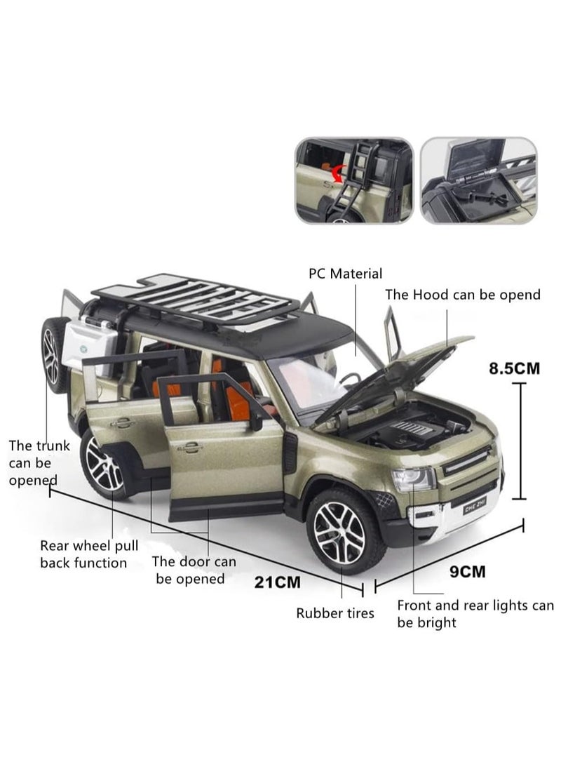 Model Car 1/24 Alloy DieCast Toy – Simulation Sound, Light, Pull Back, Collection, Children Gifts Model Car
