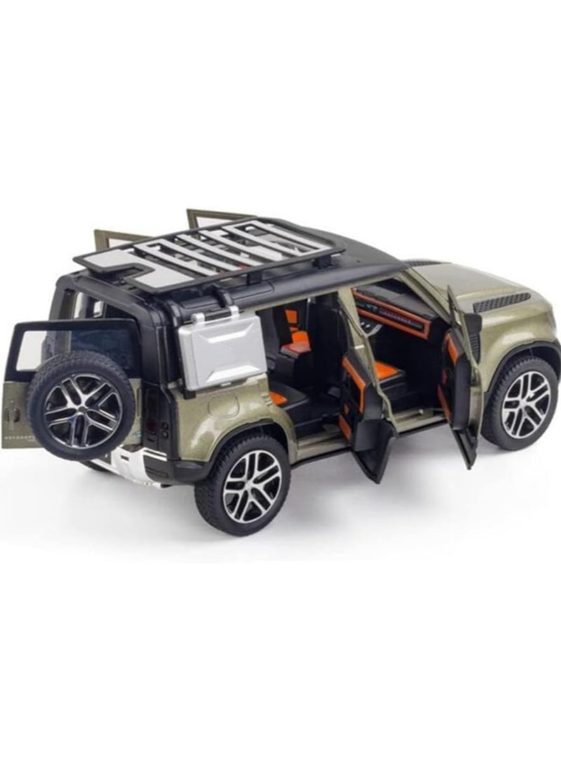 Model Car 1/24 Alloy DieCast Toy – Simulation Sound, Light, Pull Back, Collection, Children Gifts Model Car