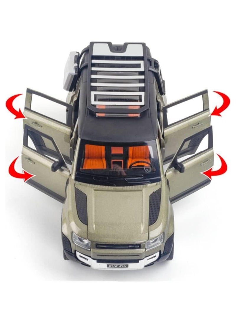 Model Car 1/24 Alloy DieCast Toy – Simulation Sound, Light, Pull Back, Collection, Children Gifts Model Car