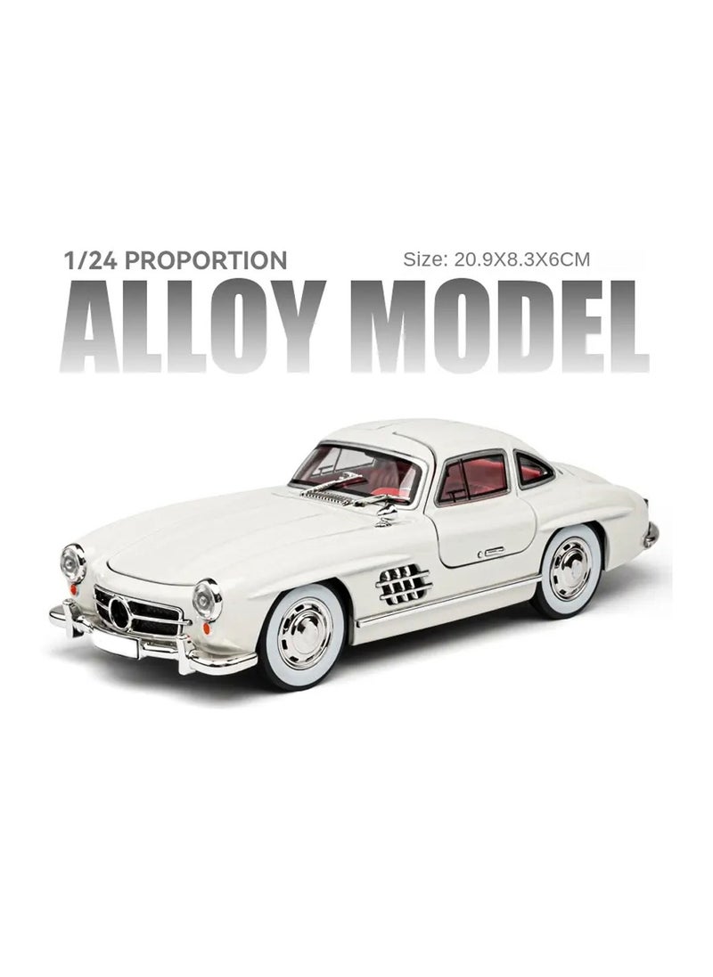 1:24 Scale Diecast  Model car with Realistic Simulation Engine Sounds and Illuminated Vehicle Lights, Functional Pullback Motor, Hinged Openable Doors Revealing Interior Details - A Highly Detailed Replica for Collectors and Enthusiasts