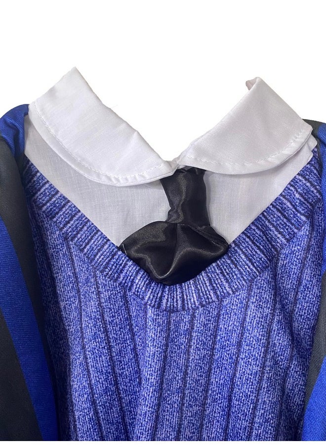 Rubies Girl's Wednesday Nevermore Student Academy Uniform Costume, Blue, Large for Themed Parties and Halloween