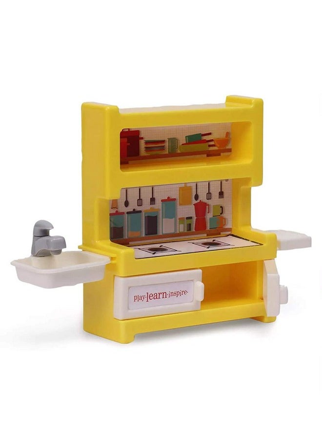 toyshine kitchen treat kitchen set with accessories for kids, multi - made in india- Multi color