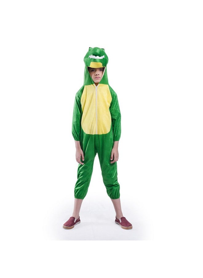 FancyDressWale Cotton Blend Sea Creature Fancy Dress For Kids| Water Animal Costume| Occean Creature Dresses For Fancy Dress Costumes For Boys And Girls- Crocodile, Multicolor