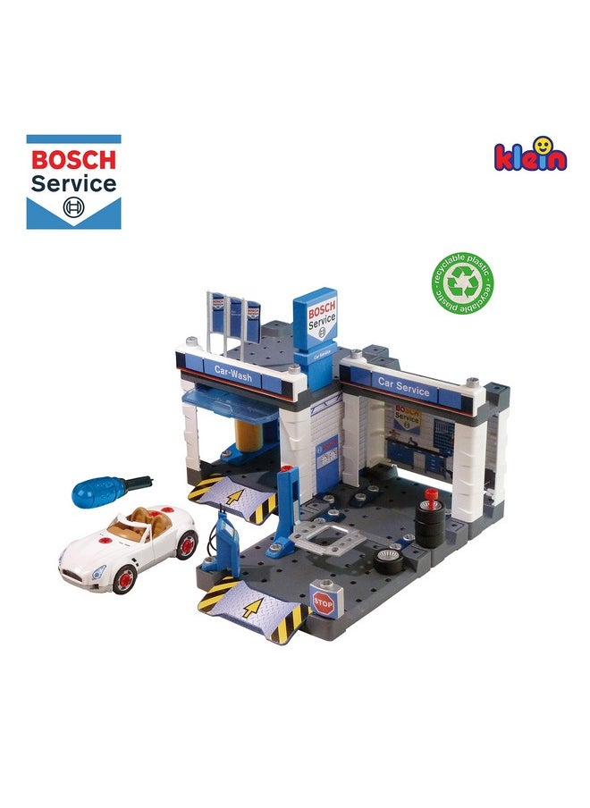 Klein Theo Bosch Car Repair Station Premium Toys for Kids Ages 3 Years & Up