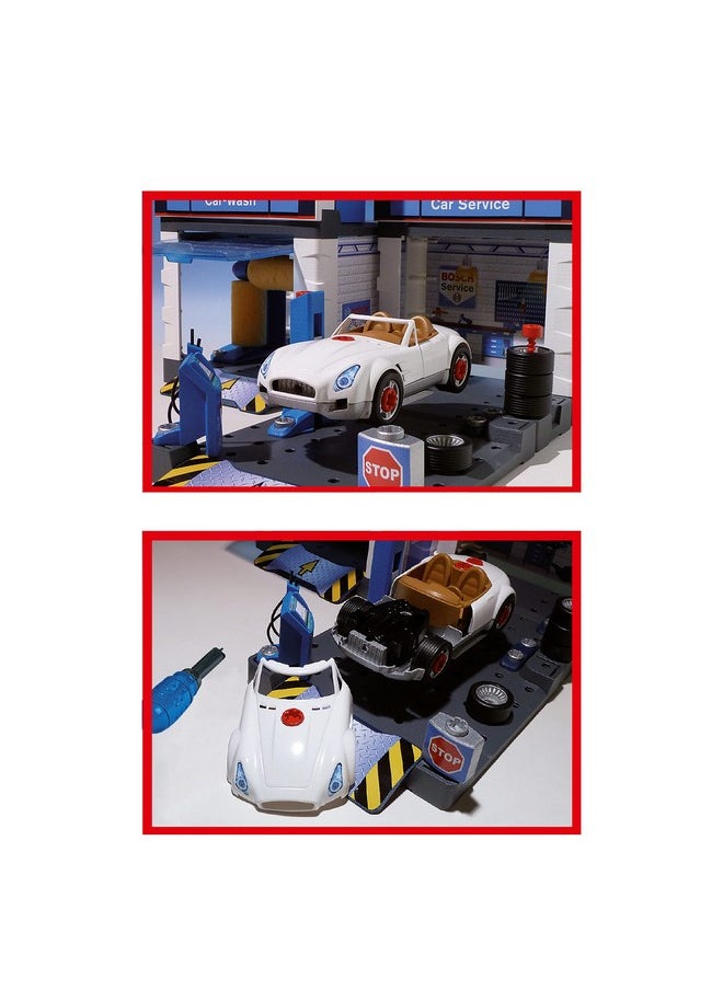 Klein Theo Bosch Car Repair Station Premium Toys for Kids Ages 3 Years & Up