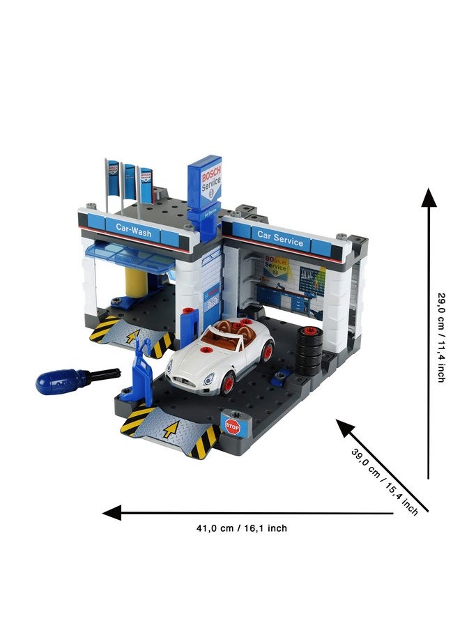 Klein Theo Bosch Car Repair Station Premium Toys for Kids Ages 3 Years & Up