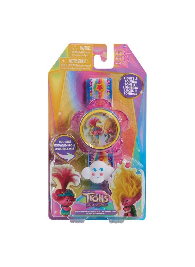 DreamWorks Trolls Band Together 9-inch Hug Time Talking Bracelet with Lights and Sounds, Kids Toys for Ages 3 Up by Just Play