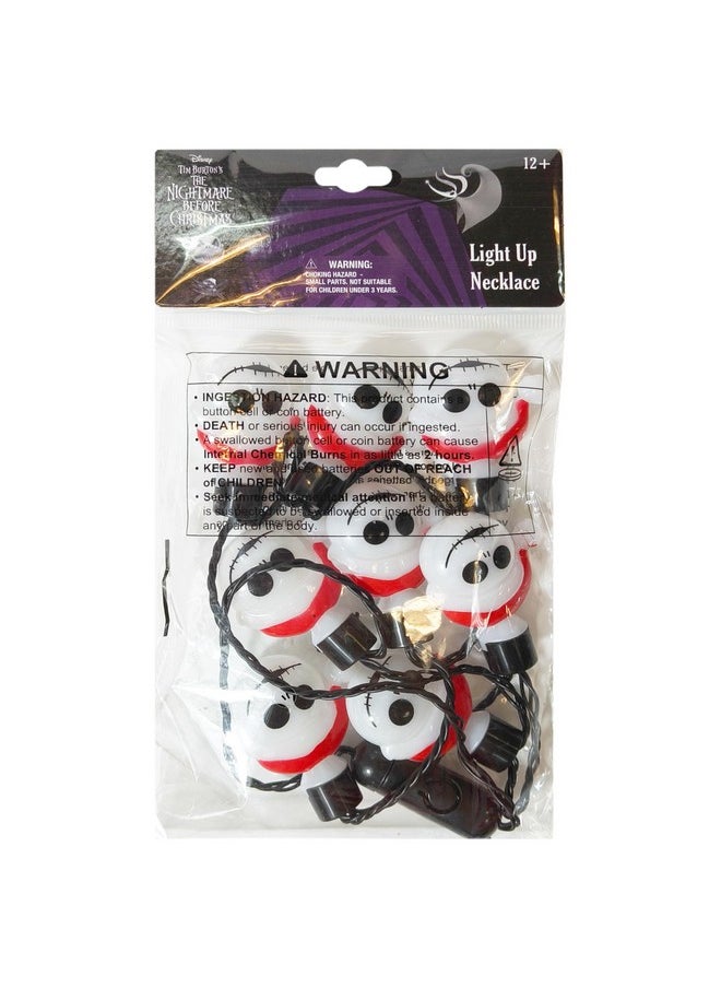 LUV HER Disney Nightmare Before Christmas Light Up Holiday Necklace, Ages 3+
