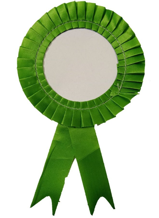 Satin Badge for Event,Party, and Conference (Pack of 20) (Green)