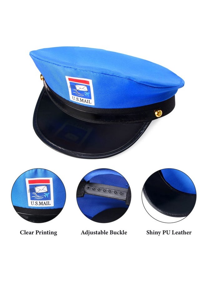 Keymall Kids Mailman Costume Mail Carrier Hat Mr. Postman Canvas Bag Vest Envelopes For Halloween Career Day Postal Costume