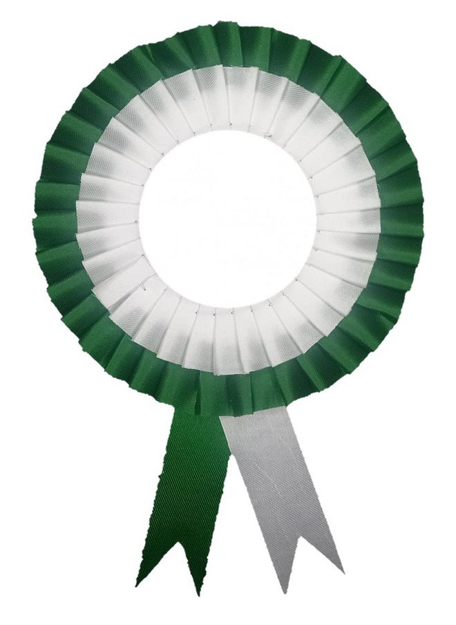 NEXGEN Trends Double Line - Satin Badge for Event,Party, and Conference (Pack of 20) (Dark Green-White)