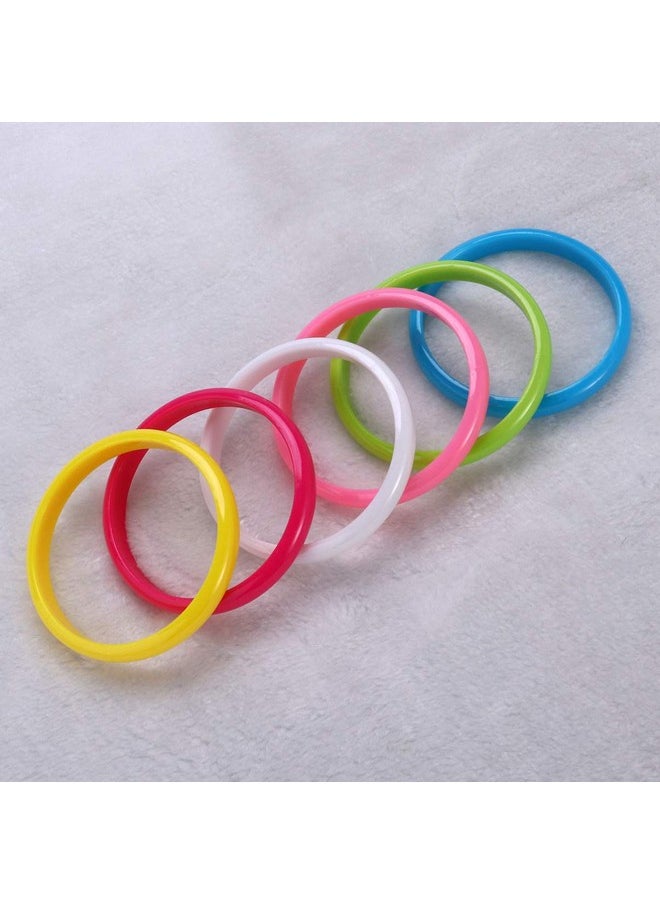 STOBOK Plastic Bangle Cute Candy Color Bracelets Party Favors Plastic Jewelry for Child Women Girl for Christmas 12pcs/Set