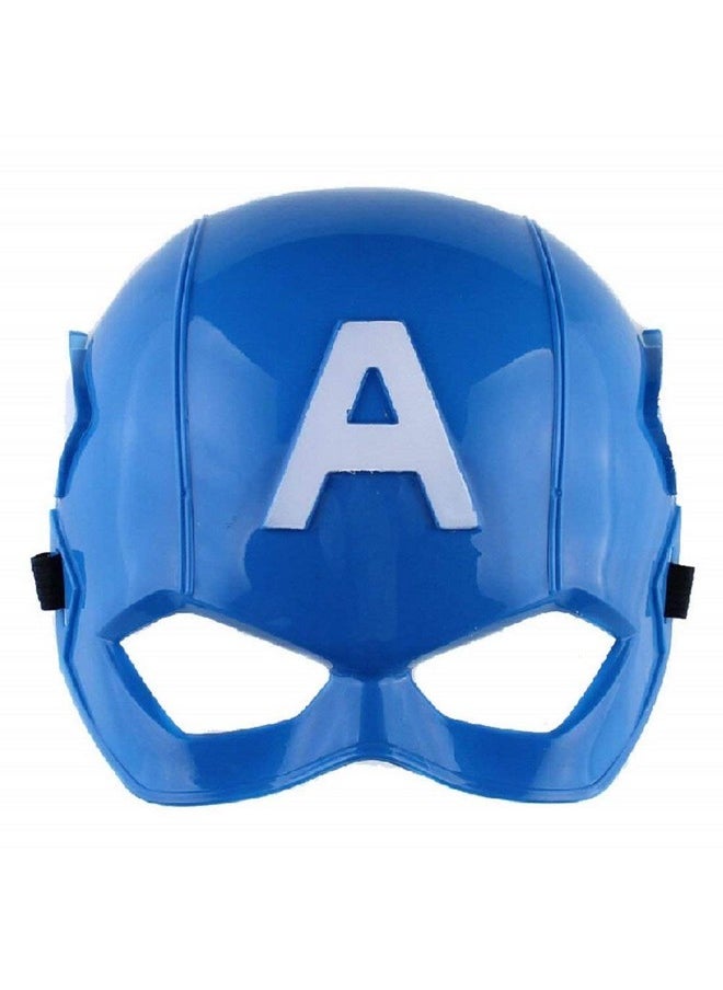 FancyDressWale Superhero Plastic Masks Great Party Favor, Fun, Fiesta, Costume, Halloween- Free Size (American Soldier, pack of 10)