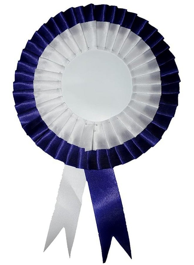 NEXGEN Trends Double Line - Satin Badge For School College Event,Party, And Conference (PACK OF 10) (Dark Blue-White)
