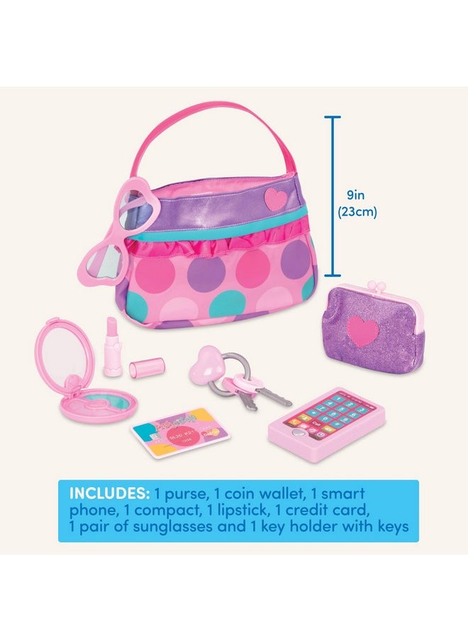 Battat- Play Circle- Makeup & Beauty Set - Dress Up Fashion Accessories - Pretend Play- Toys For Kids- Princess Purse Set- 3 years +