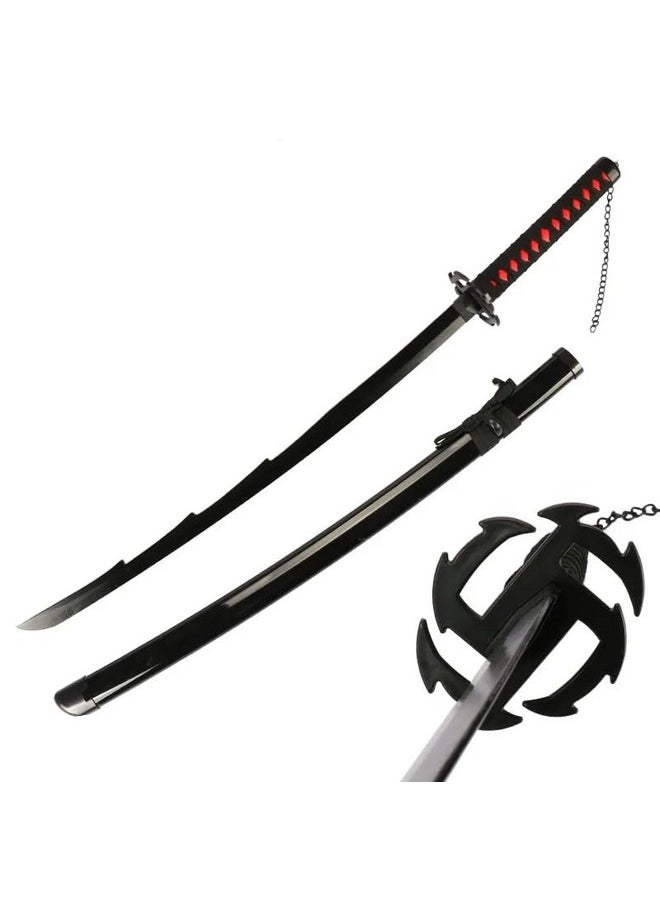 Trunkin Katana for Cosplay Life Size Replica Wooden Toy Anime Accessory Toy Collectible | Wooden Sword (Kurosaki Ichigo Zangetsu Katana)