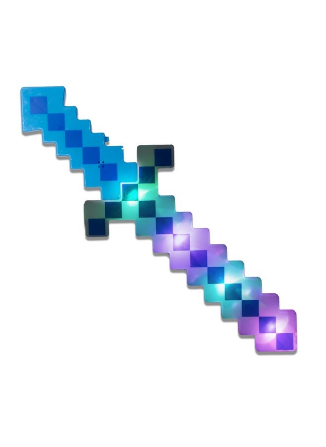 Fun Central LED Light Up Pixel 8-Bit Toy Sword for Kids (Multi, 18