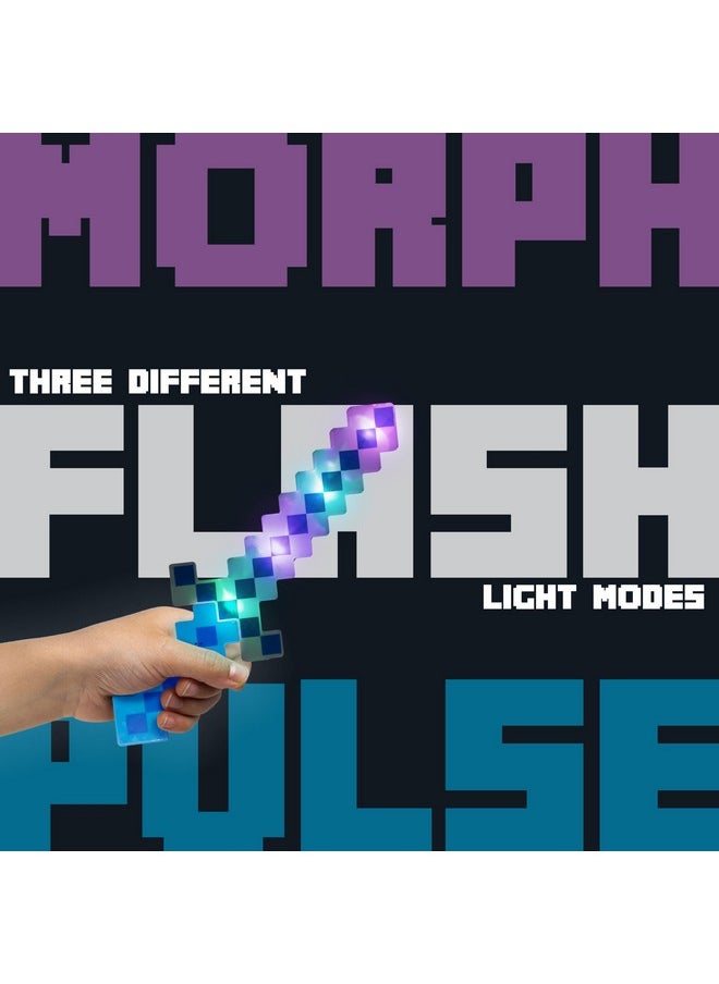 Fun Central LED Light Up Pixel 8-Bit Toy Sword for Kids (Multi, 18