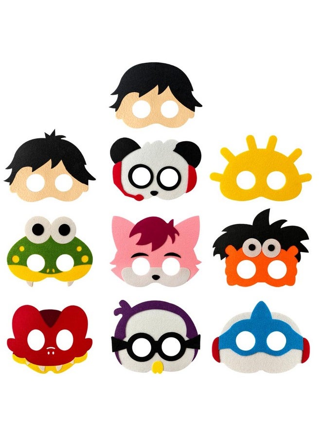 OU RUI RYA Vidio Game world Felt Mask Themed Party Supplies RW Birthday Party Gifts Decoration Celebration Party Fan Cartoon Cosplay Pretend Game Accessories Boys Girls Gifts