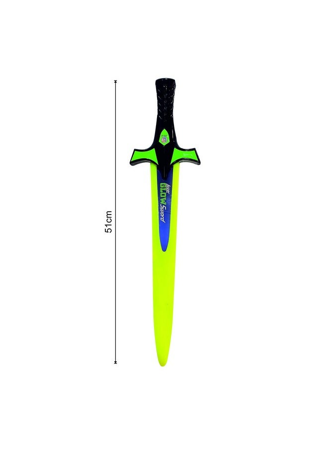 RATNA'S Lazer Glow Sword Glow in The Dark for Kids Green