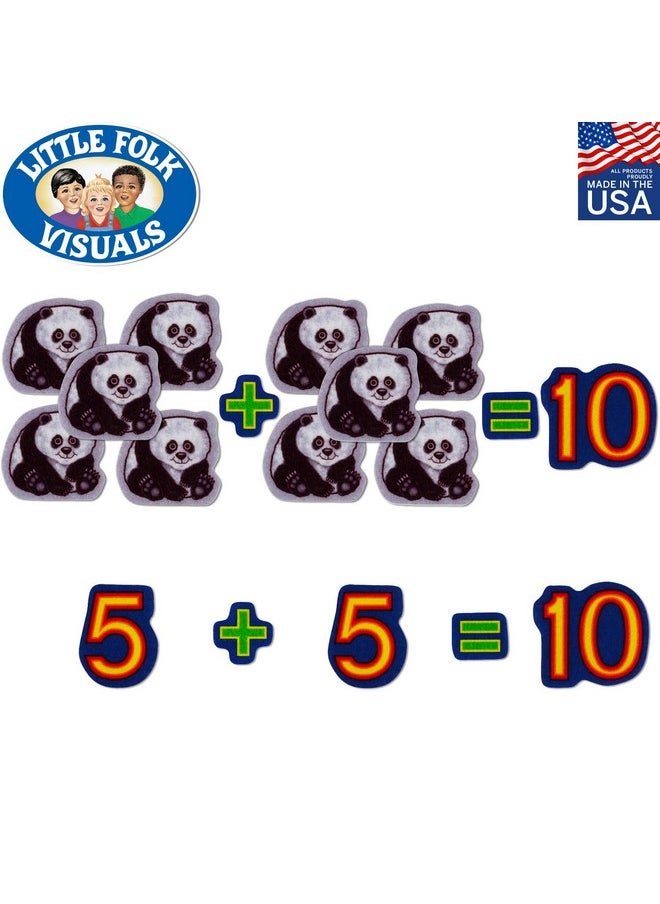 Little Folk Visuals Beginner's Counting Set Precut Flannel/Felt Board Figures, 132 Pieces Set