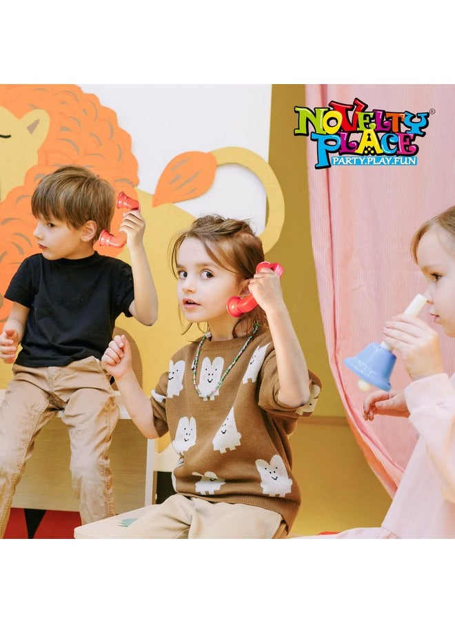 Novelty Place 2 Pack Whisper Phones Speech Therapy Toys for Reading & Auditory Feedback - Improve Fluency, Comprehension & Pronunciation- Hear Myself Sound Phone - Blue and Red, Large