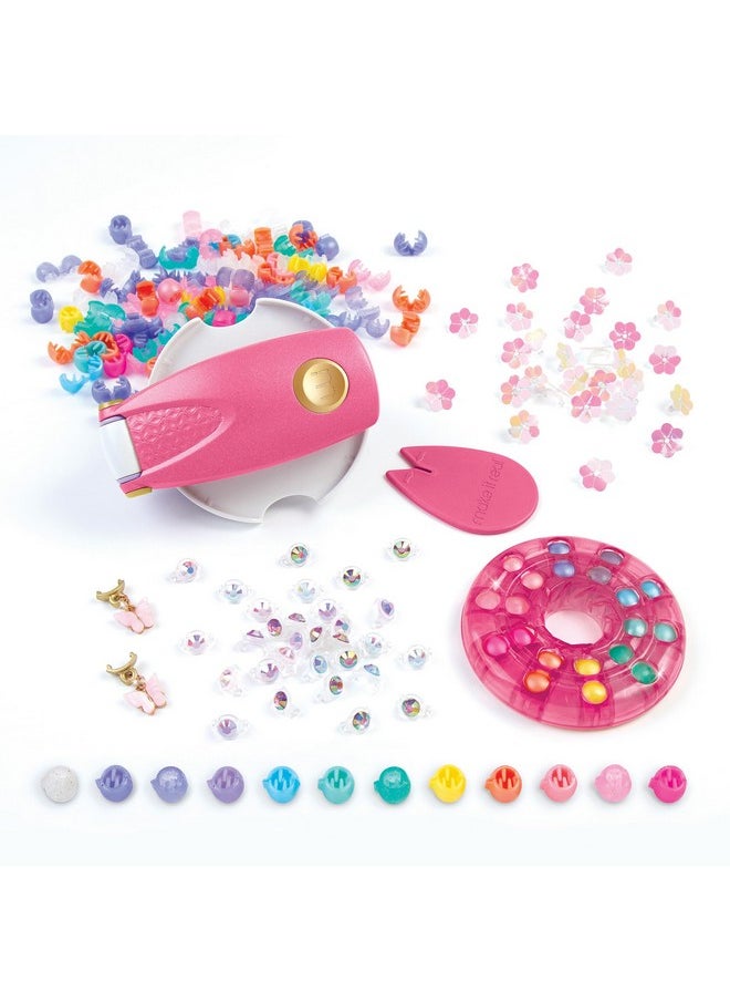 Make It Real Snap N' Glam Hair Styling Set - Create Unique Styles with 100 Reusable Bead Clips, Gems & Accents - Great for All Hair Types - Easy to Use, Remove, and Reuse - Fun Gift for Girls Ages 8