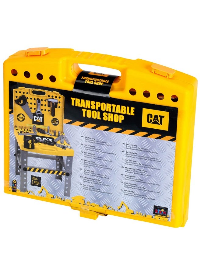 Klein CAT: Foldable Workbench - Transportable Tool Shop, Kids Pretend Play Tool Play Set, Ages 3+