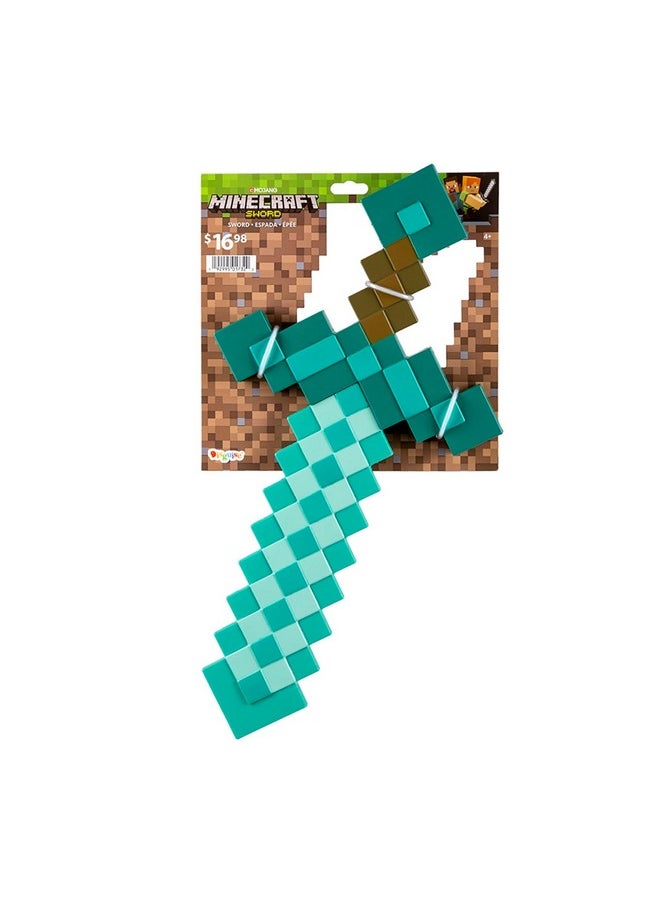 Minecraft Sword Costume Accessory, Official Diamond Sword from Minecraft, One Size