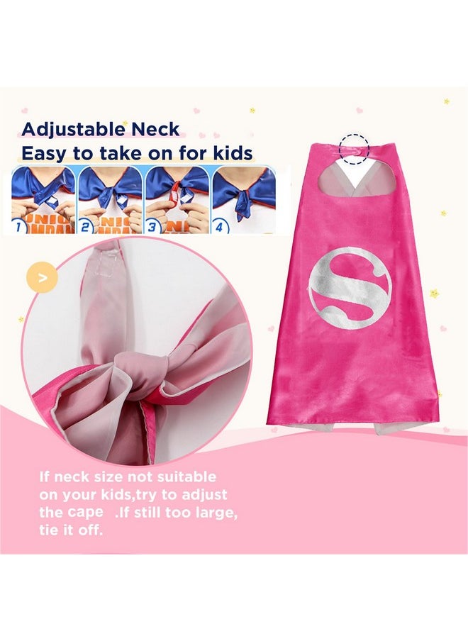 RioRand Kids Superhero Capes Set Toys for Boys Girls Party Supplies Christmas Halloween Cosplay 5PCS