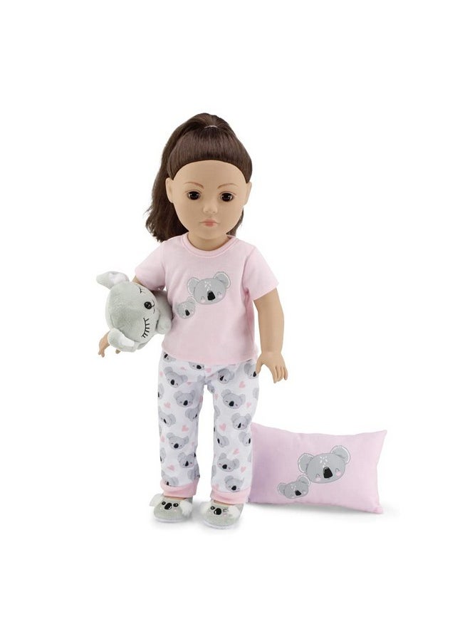 Emily Rose 18 Inch Doll Clothes & Accessories Cozy PJ Pajamas Sleepover Outfit Set | Koala 18