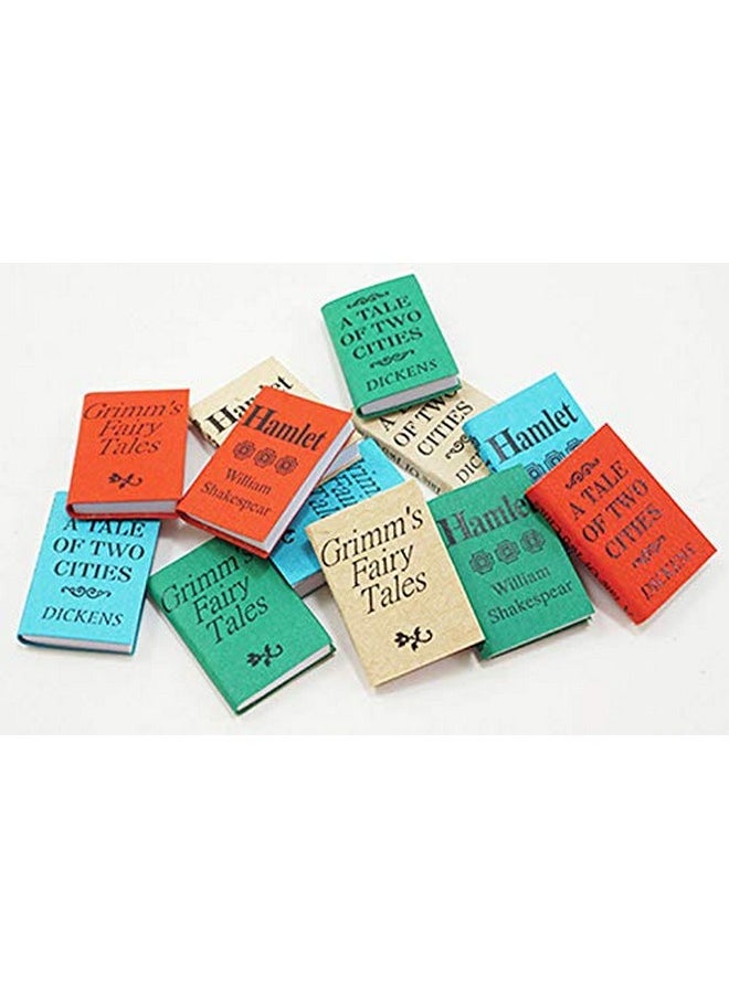 International Miniatures by Classics Dollhouse Miniature Set of 12 Books with Printed Covers