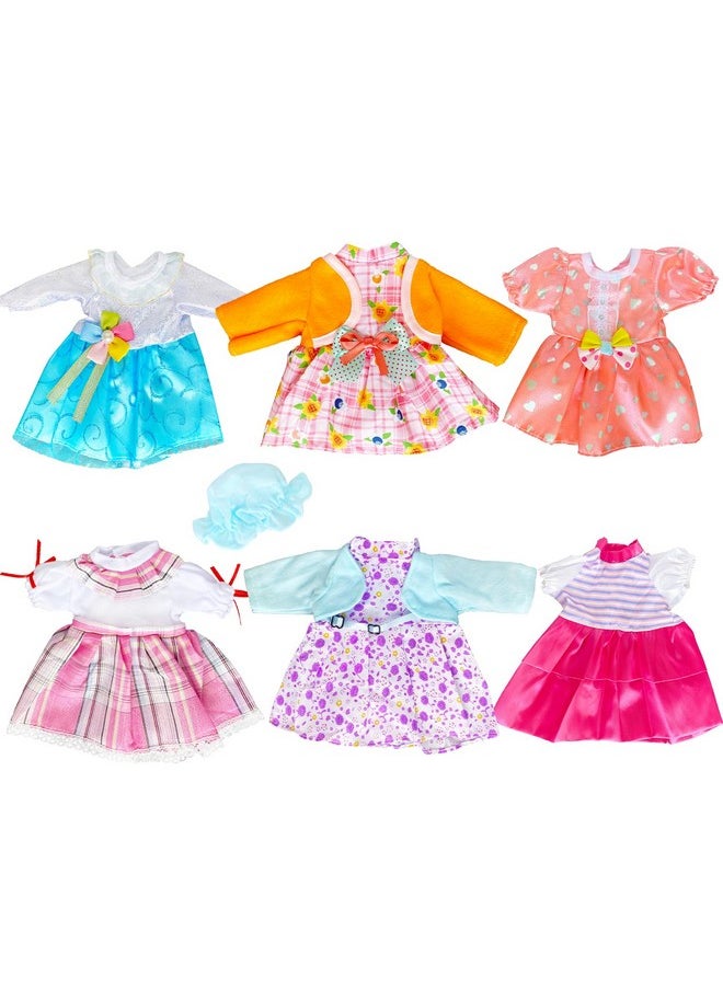 Huang Cheng Toys 6 Sets Baby Doll Clothes for 12-14 Inch Girl Doll,