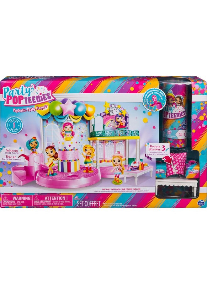 - Poptastic Party Playset With Confetti, Exclusive Collectible Mini Doll And Accessories, For Ages 4 And Up, Standard