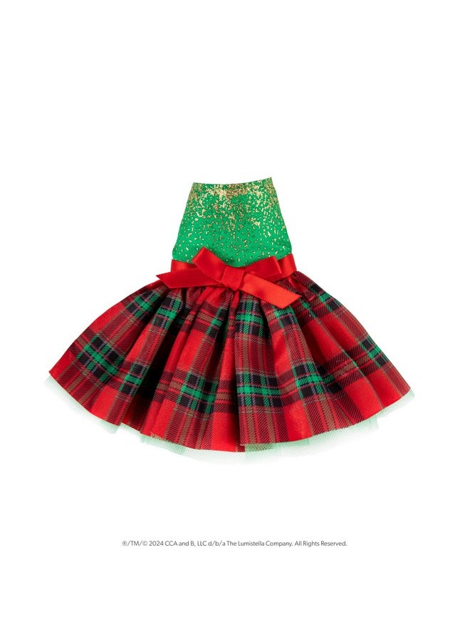 The Elf on the Shelf® Brown Eyed Girl with Claus Couture Collection® Gifts & Glamour Party Dress