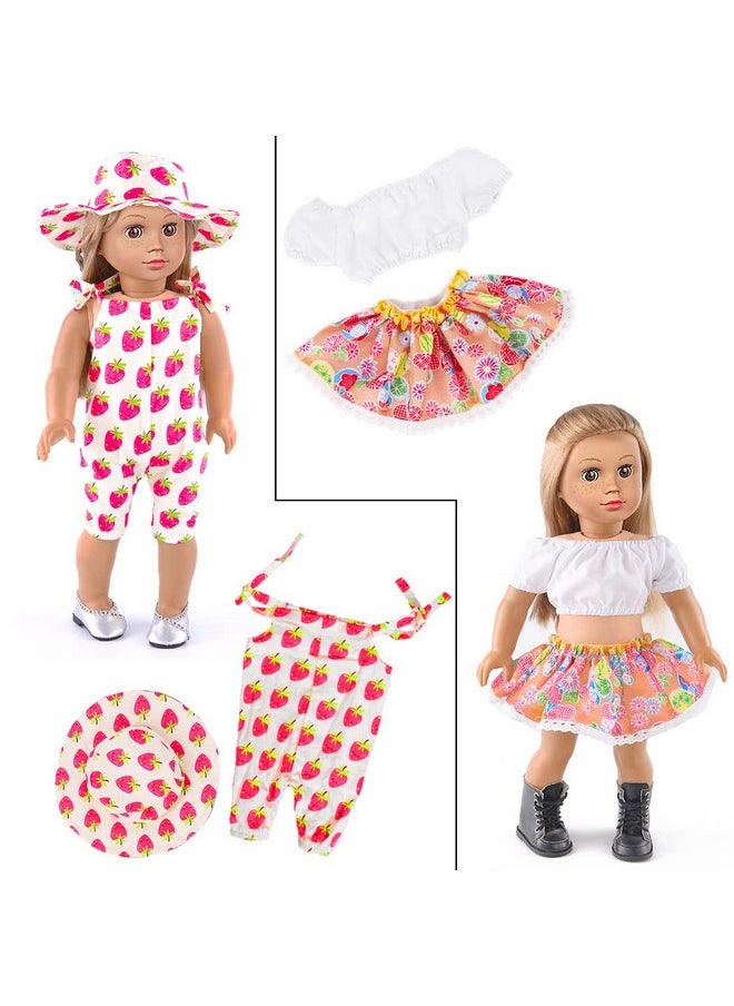 ebuddy 10 Sets 18 Inch Doll Clothes 18 Inch Doll Clothes and Accessories Fit for 18 inch Dolls 18 Inch Girl Doll