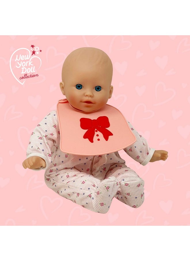 Baby Doll Diaper Bag Set with Accessories | Kids Pretend Diaper Bag Toy with Baby Doll Accessories Set (Includes Bottle, Bib, Changing Mat, Play Diaper, Rattle, Plastic Dispenser Box)