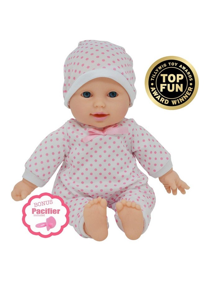 11 inch Soft Body Hispanic Newborn Baby Doll in Gift Box - Doll Pacifier Included