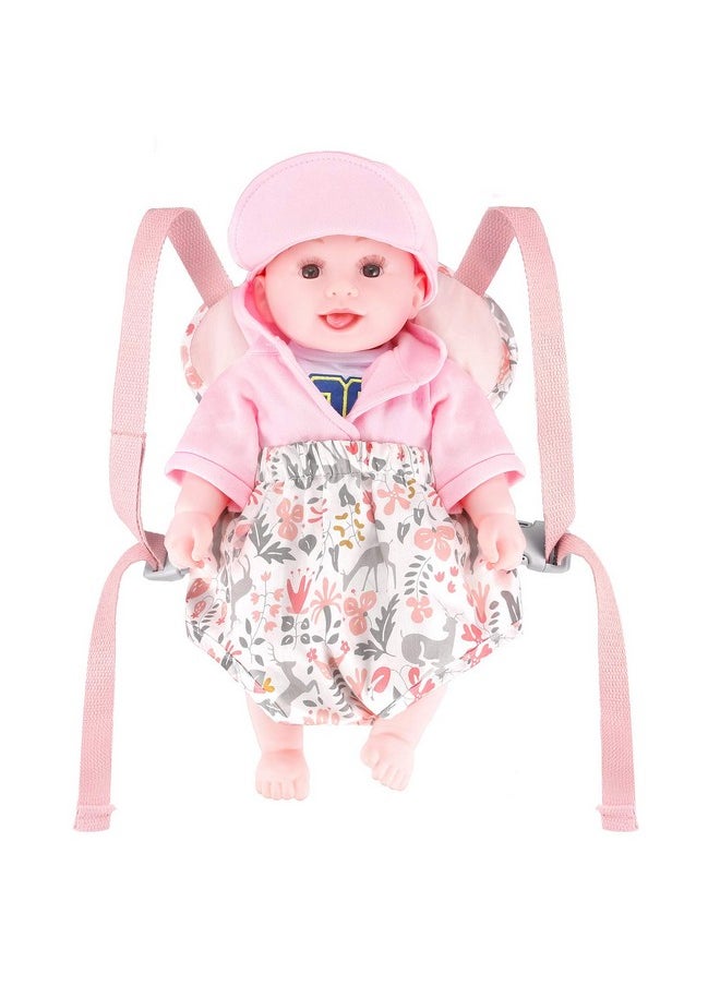 GAGAKU Baby Doll Carrier Doll Accessories for 18-inch Dolls IKEA Doll Reborn Baby Doll Bitty Baby American Girl Doll Carrier for Little Girls - Pink (Reindeer)