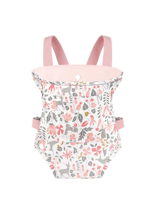 GAGAKU Baby Doll Carrier Doll Accessories for 18-inch Dolls IKEA Doll Reborn Baby Doll Bitty Baby American Girl Doll Carrier for Little Girls - Pink (Reindeer)